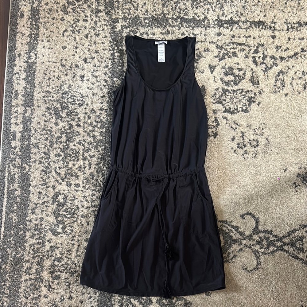 Tommy Bahama Black Sleeveless Mini Sundress